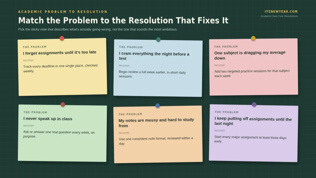 Academic New Year Resolutions