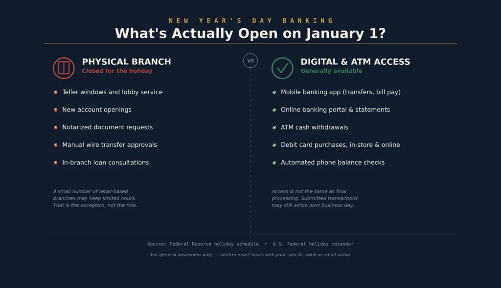 Are Banks Open on New Year's Day