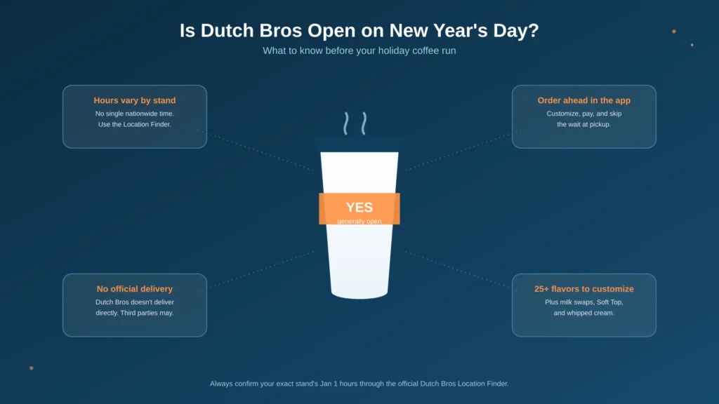 is dutch bros open on new year's day