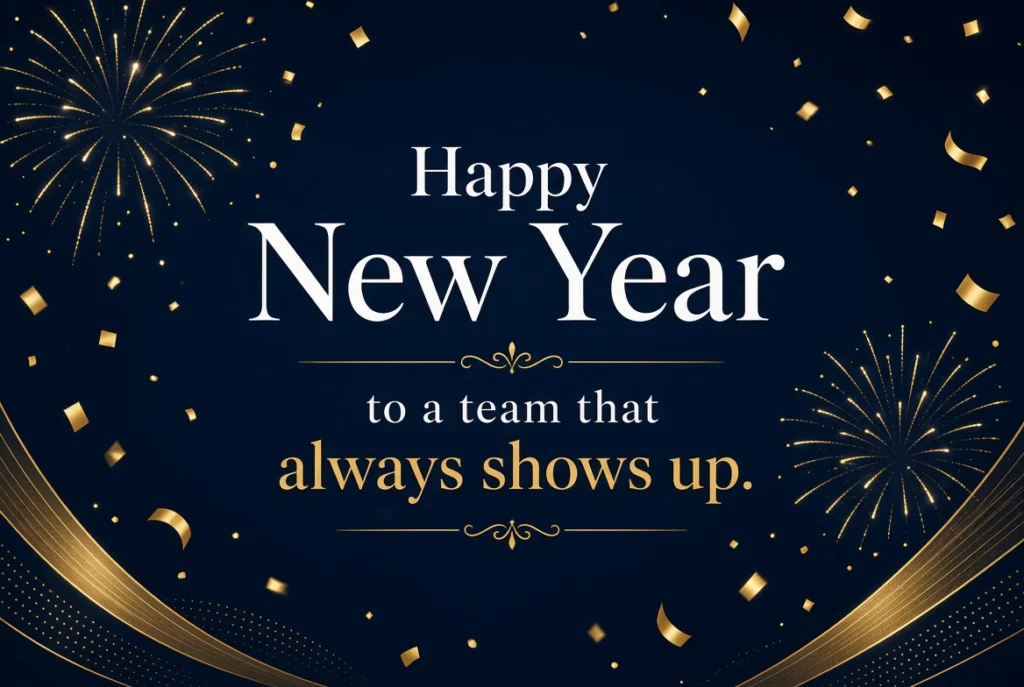 Happy New Year Message to Team