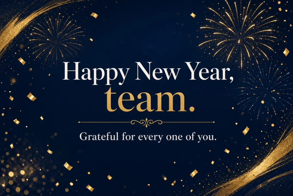 Happy New Year Message to Team