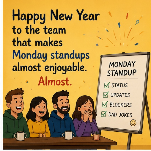 Happy New Year Message to Team
