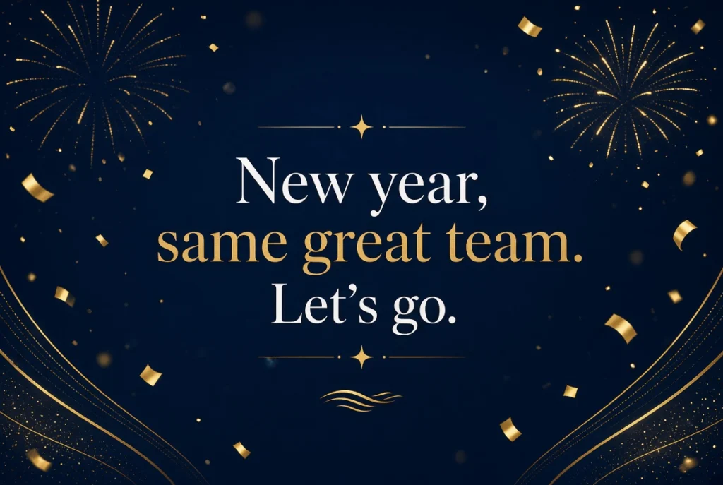 Happy New Year Message to Team