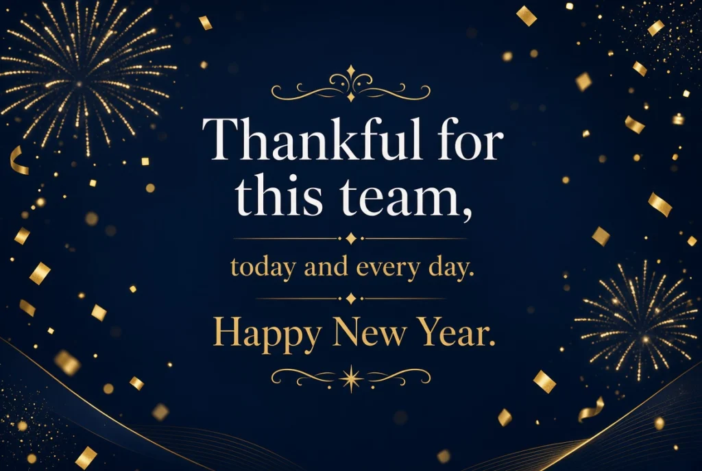 Happy New Year Message to Team