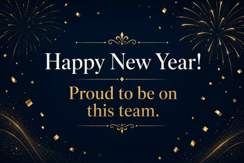 Happy New Year Message to Team