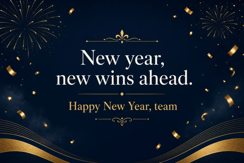 Happy New Year Message to Team