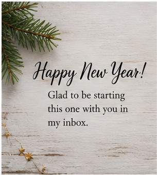 Happy New Year Wishes for Email