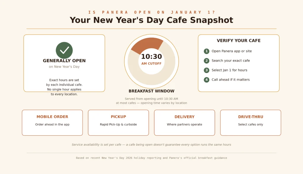 Is Panera Open on New Year's Day