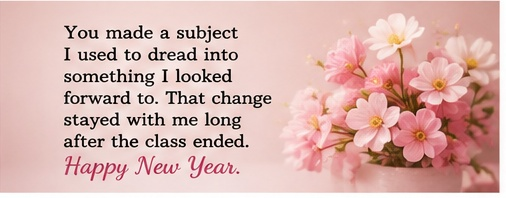 New Year Teacher Wishes