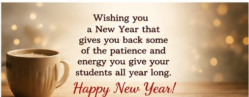 New Year Teacher Wishes