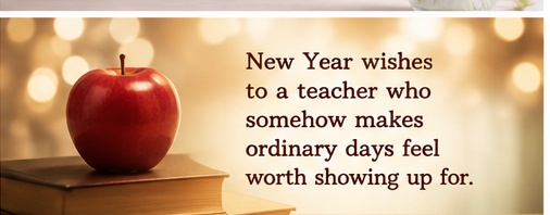 New Year Teacher Wishes