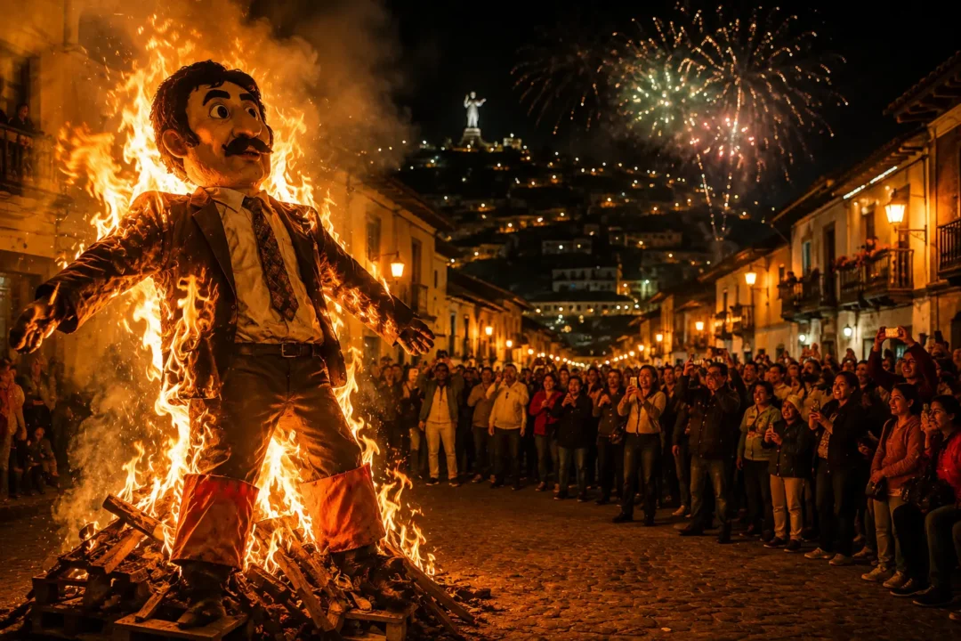 ecuador new year traditions