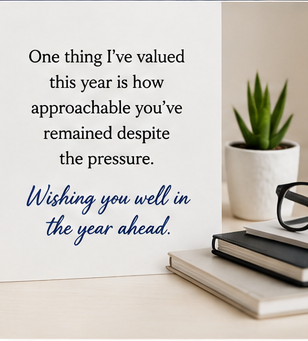 New Year Message to Boss