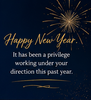 New Year Message to Boss