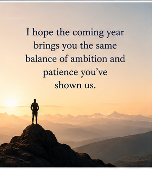 New Year Message to Boss