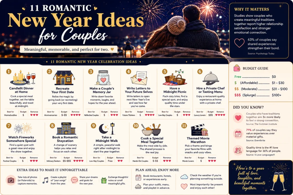 Romantic new year celebration ideas