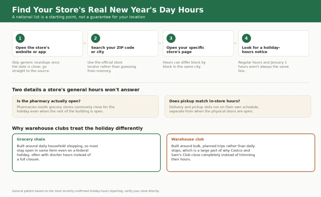 What Grocery Stores Are Open on New Year's Day