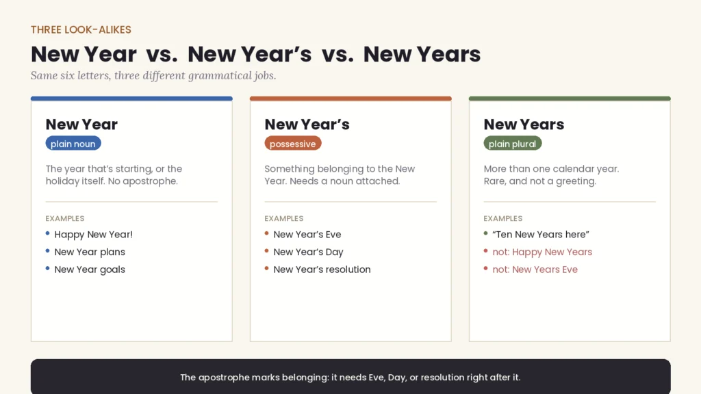 Is It Happy New Year or Years
