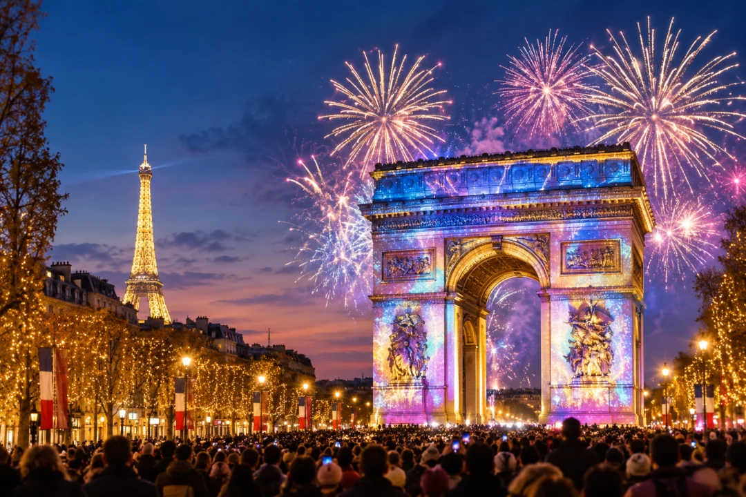 New Year Celebration in Paris