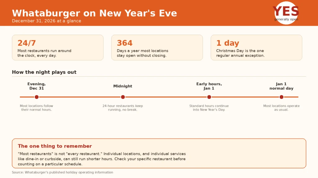 Is Whataburger Open on New Year's Eve
